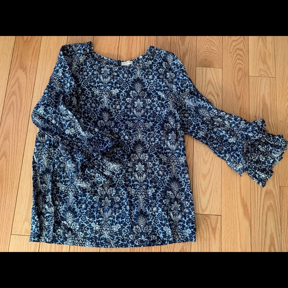 Navy Floral Shirt